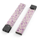 Grungy Violet Wildflower Pattern - Premium Decal Protective Skin-Wrap Sticker compatible with the Juul Labs vaping device