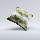 Grungy Vivid Camouflage Ink-Fuzed Decorative Throw Pillow
