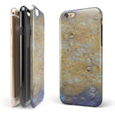 Grungy Watercolor Boiling Surface iPhone 6/6s or 6/6s Plus 2-Piece Hybrid INK-Fuzed Case