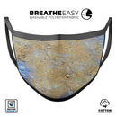 Grungy Watercolor Boiling Surface - Made in USA Mouth Cover Unisex Anti-Dust Cotton Blend Reusable & Washable Face Mask with Adjustable Sizing for Adult or Child