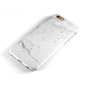Grungy White Marble  iPhone 6/6s or 6/6s Plus 2-Piece Hybrid INK-Fuzed Case