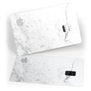 Grungy White Marble  - Premium Protective Decal Skin-Kit for the Apple Credit Card