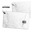 Grungy White Marble  - Premium Protective Decal Skin-Kit for the Apple Credit Card