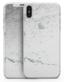 Grungy White Marble  - iPhone X Skin-Kit