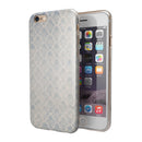Grungy White and Blue Winter Damask  iPhone 6/6s or 6/6s Plus 2-Piece Hybrid INK-Fuzed Case