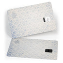 Grungy White and Blue Winter Damask  - Premium Protective Decal Skin-Kit for the Apple Credit Card