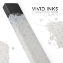 Grungy White and Blue Winter Damask  - Premium Decal Protective Skin-Wrap Sticker compatible with the Juul Labs vaping device