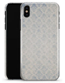 Grungy White and Blue Winter Damask  - iPhone X Clipit Case