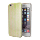 Grungy Yellow Faded Vertical Stripes iPhone 6/6s or 6/6s Plus 2-Piece Hybrid INK-Fuzed Case