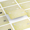 Grungy Yellow Faded Vertical Stripes - Premium Protective Decal Skin-Kit for the Apple Credit Card