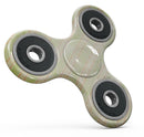 Grungy Yellow Faded Vertical Stripes Full-Body Fidget Spinner Skin-Kit