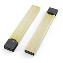 Grungy Yellow Faded Vertical Stripes - Premium Decal Protective Skin-Wrap Sticker compatible with the Juul Labs vaping device