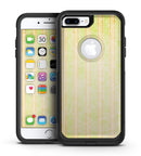 Grungy Yellow Faded Vertical Stripes - iPhone 7 or 7 Plus Commuter Case Skin Kit