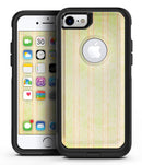 Grungy Yellow Faded Vertical Stripes - iPhone 7 or 7 Plus Commuter Case Skin Kit