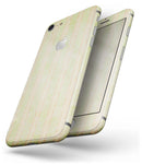 Grungy Yellow Faded Vertical Stripes - Skin-kit for the iPhone 8 or 8 Plus