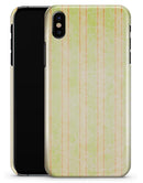 Grungy Yellow Faded Vertical Stripes - iPhone X Clipit Case