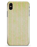Grungy Yellow Faded Vertical Stripes - iPhone X Clipit Case