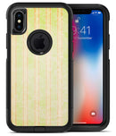 Grungy Yellow Faded Vertical Stripes - iPhone X OtterBox Case & Skin Kits