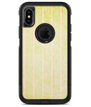 Grungy Yellow Faded Vertical Stripes - iPhone X OtterBox Case & Skin Kits
