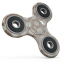 Grungy brown and White Polka Dots Full-Body Fidget Spinner Skin-Kit