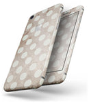 Grungy brown and White Polka Dots - Skin-kit for the iPhone 8 or 8 Plus