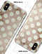 Grungy brown and White Polka Dots - iPhone X Clipit Case