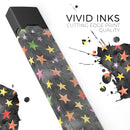 Halloween Color Stars - Premium Decal Protective Skin-Wrap Sticker compatible with the Juul Labs vaping device