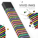Halloween Color Stripes - Premium Decal Protective Skin-Wrap Sticker compatible with the Juul Labs vaping device