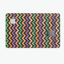 Halloween Watercolor Chevron Pattern - Premium Protective Decal Skin-Kit for the Apple Credit Card