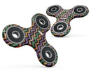 Halloween Watercolor Chevron Pattern Full-Body Fidget Spinner Skin-Kit
