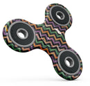 Halloween Watercolor Chevron Pattern Full-Body Fidget Spinner Skin-Kit