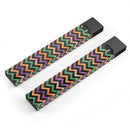 Halloween Watercolor Chevron Pattern - Premium Decal Protective Skin-Wrap Sticker compatible with the Juul Labs vaping device