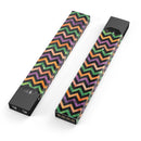 Halloween Watercolor Chevron Pattern - Premium Decal Protective Skin-Wrap Sticker compatible with the Juul Labs vaping device