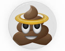 Halo Poop Emoticon Emoji - Skin Kit for PopSockets and other Smartphone Extendable Grips & Stands