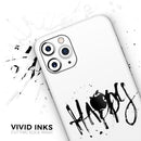 Happy Splatter  - Protective Skin Wrap & Decal – Compatible with iPhone SE to iPhone 17 Pro Max (All Models)