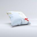 Happy Winter Cartoon Cat ink-Fuzed Decorative Throw Pillow