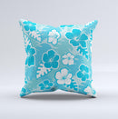 Hawaiian Floral Pattern V4 ink-Fuzed Decorative Throw Pillow