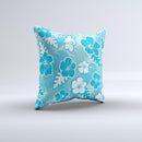 Hawaiian Floral Pattern V4 ink-Fuzed Decorative Throw Pillow