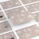 Heart Air Balloons with Blue Birds - Premium Protective Decal Skin-Kit for the Apple Credit Card