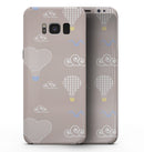 Heart Air Balloons with Blue Birds - Samsung Galaxy S8 Full-Body Skin Kit