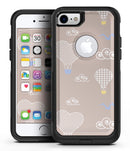 Heart Air Balloons with Blue Birds - iPhone 7 or 8 OtterBox Case & Skin Kits