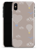 Heart Air Balloons with Blue Birds - iPhone X Clipit Case
