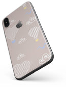 Heart Air Balloons with Blue Birds - iPhone X Skin-Kit