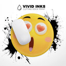 Heart Eyes Friendly Emoticons// WaterProof Rubber Foam Backed Anti-Slip Mouse Pad for Home Work Office or Gaming Computer Desk