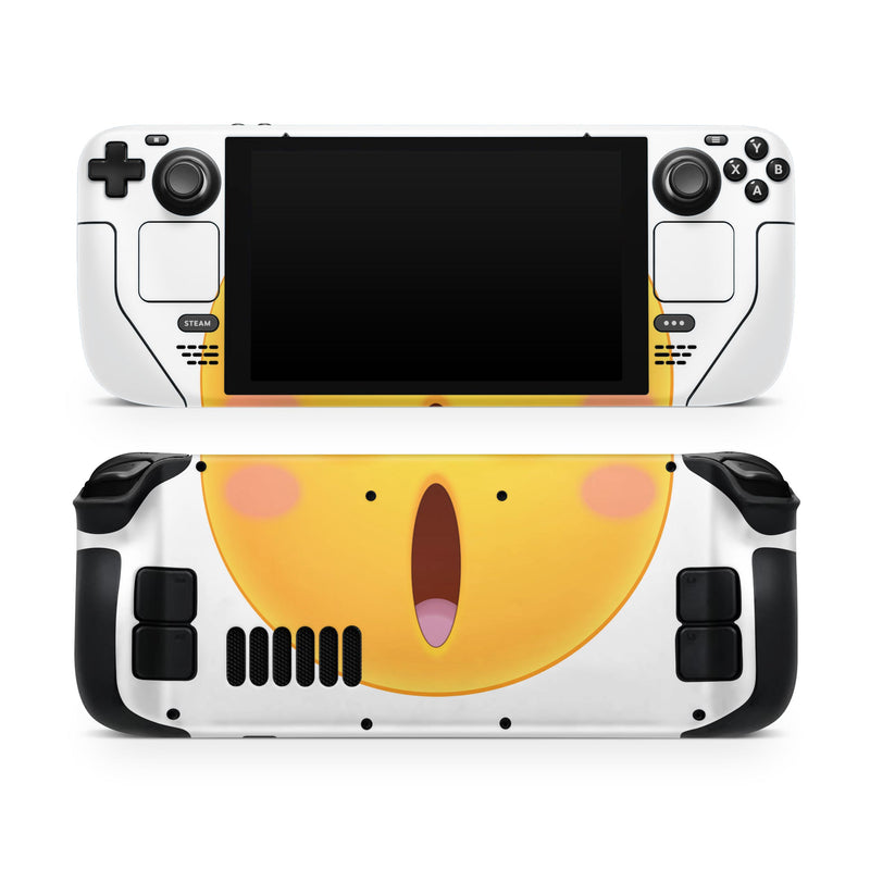 Heart Eyes Friendly Emoticons // Full Body Skin Decal Wrap Kit for the Steam Deck handheld gaming computer