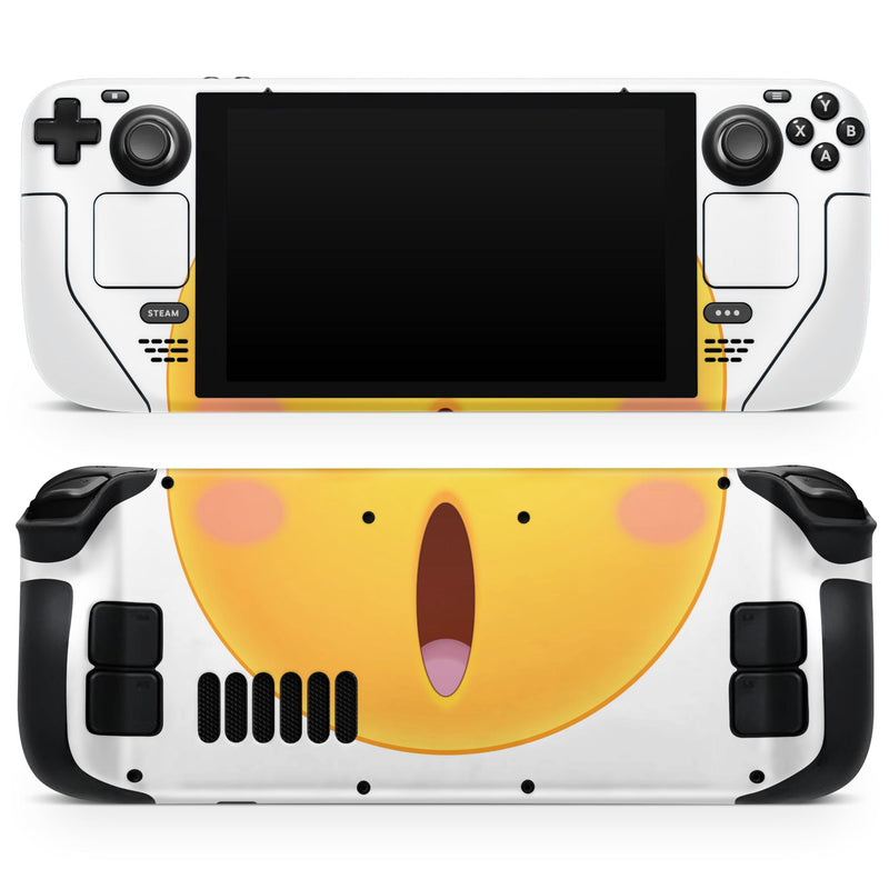 Heart Eyes Friendly Emoticons // Full Body Skin Decal Wrap Kit for the Steam Deck handheld gaming computer