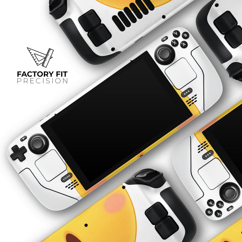 Heart Eyes Friendly Emoticons // Full Body Skin Decal Wrap Kit for the Steam Deck handheld gaming computer