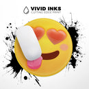 Heart Eyes V2 Friendly Emoticons// WaterProof Rubber Foam Backed Anti-Slip Mouse Pad for Home Work Office or Gaming Computer Desk