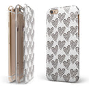Hearts within Hearts iPhone 6/6s or 6/6s Plus 2-Piece Hybrid INK-Fuzed Case
