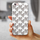 Hearts within Hearts iPhone 6/6s or 6/6s Plus 2-Piece Hybrid INK-Fuzed Case